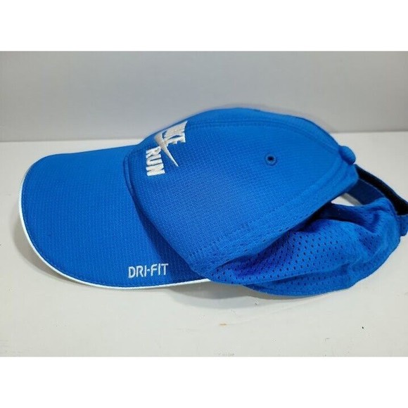 BLUE NIKE RUN RUNNING CAP. Adjustable - Picture 3 of 5